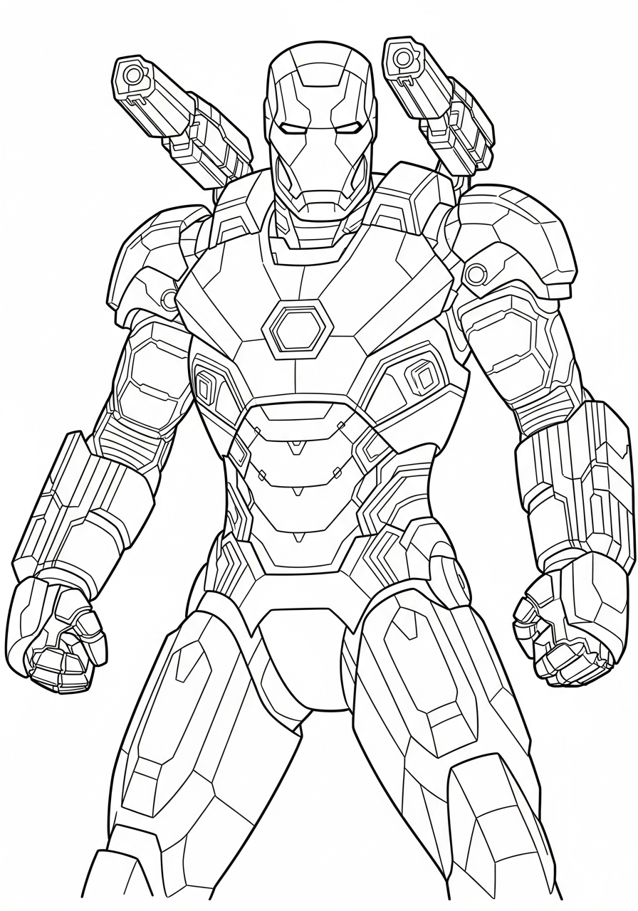 War Machine Coloring Pages 23 War Machine coloring pages for preschoolers
