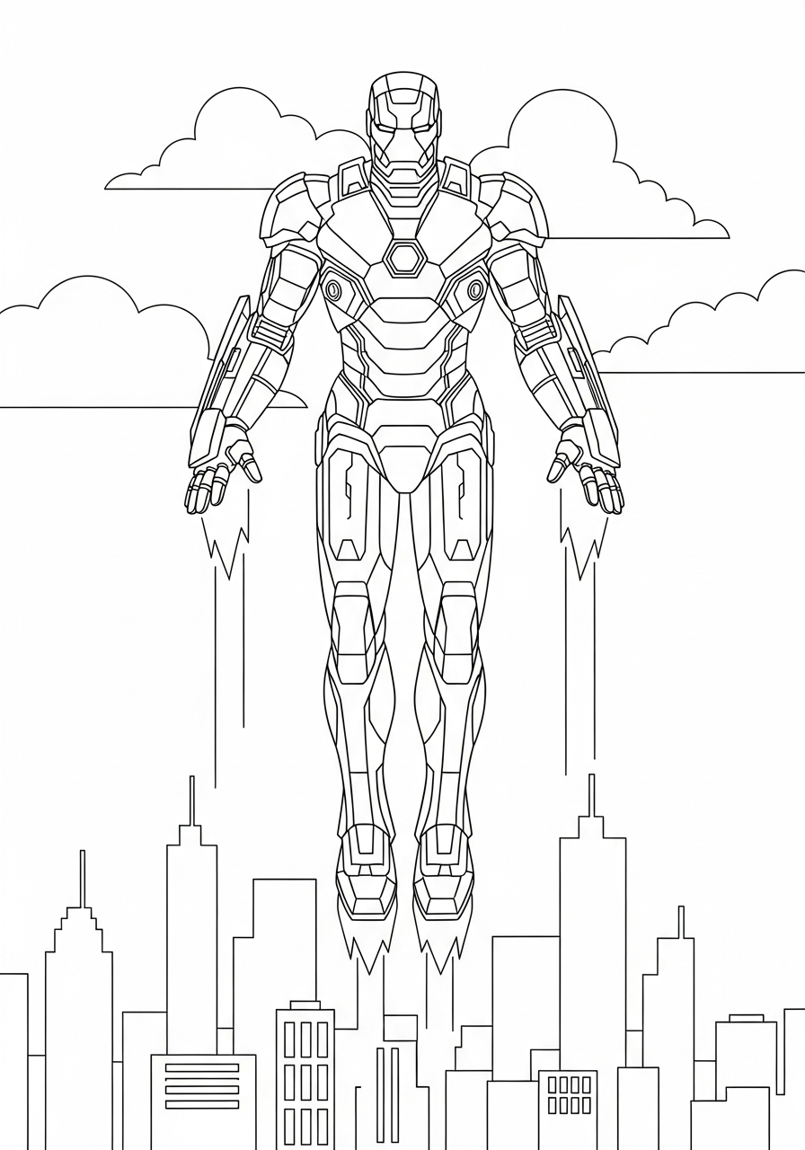 War Machine Coloring Pages 7 free War Machine coloring pages