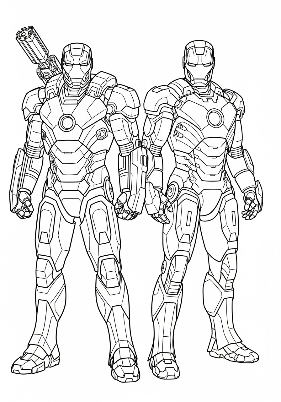 War Machine Coloring Pages 8 coloring pages for War Machine 1