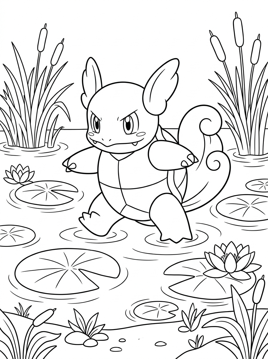 Desenhos para colorir do Wartortle 21 Desenhos para colorir do Wartortle para imprimir gratuitamente