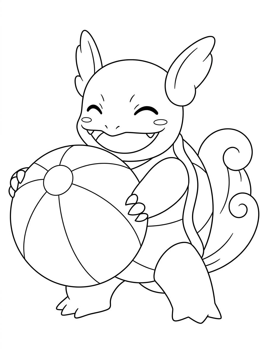 Desenhos para colorir do Wartortle 4 Desenhos para colorir Wartortle para imprimir gratuitamente