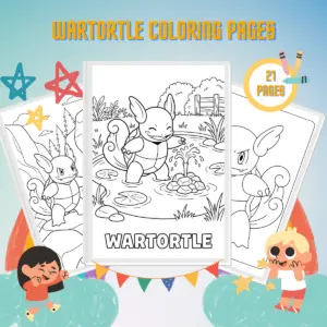 Miniatura de dibujos para colorear de Wartortle