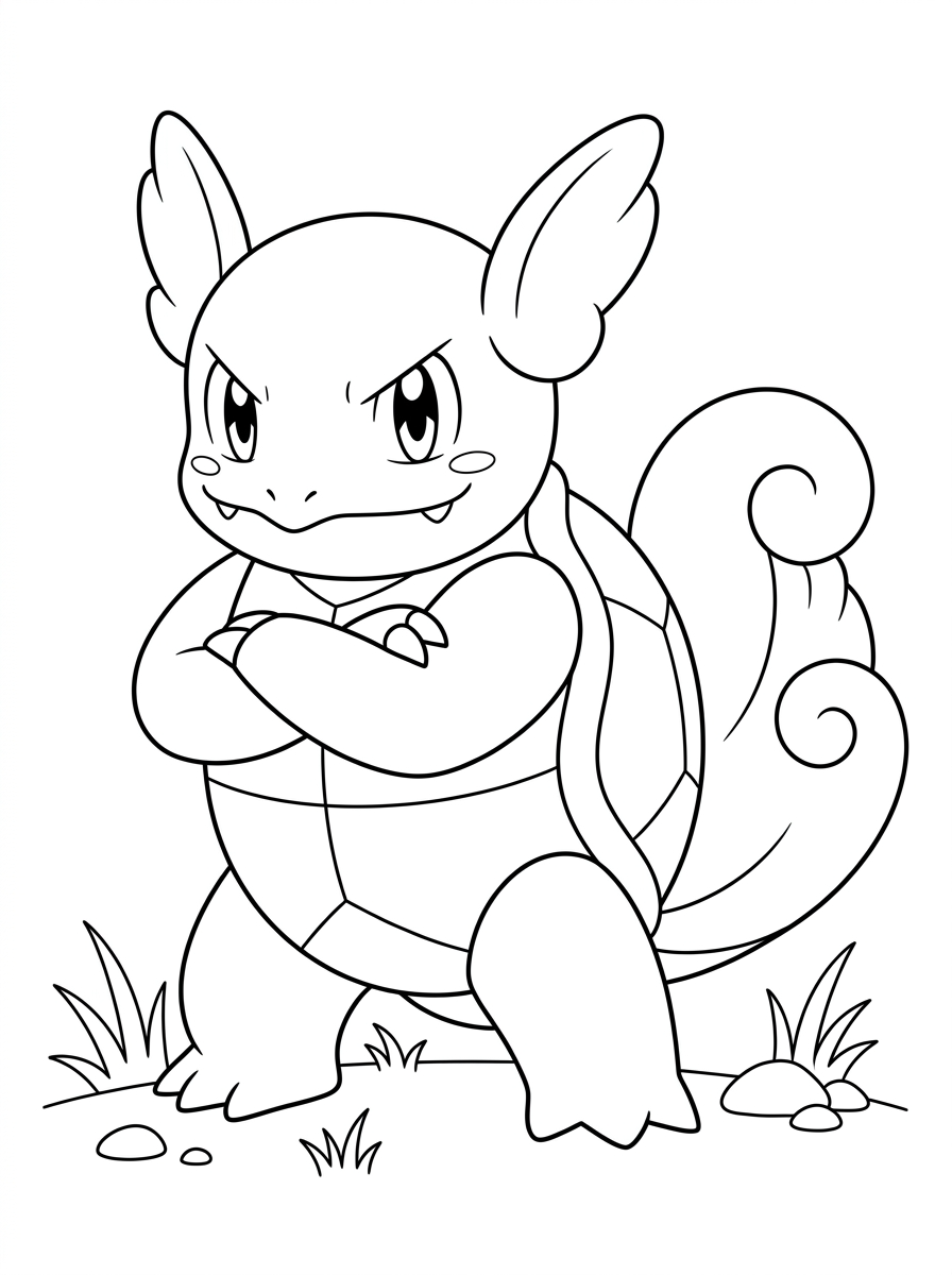 Desenhos para colorir do Wartortle 6 Desenhos divertidas para colorir do Wartortle