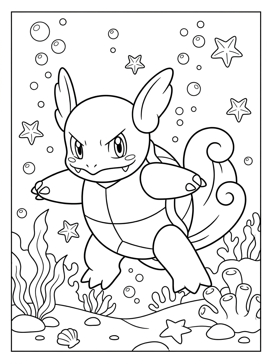 Desenhos para colorir do Wartortle 10 Desenhos para colorir do Wartortle