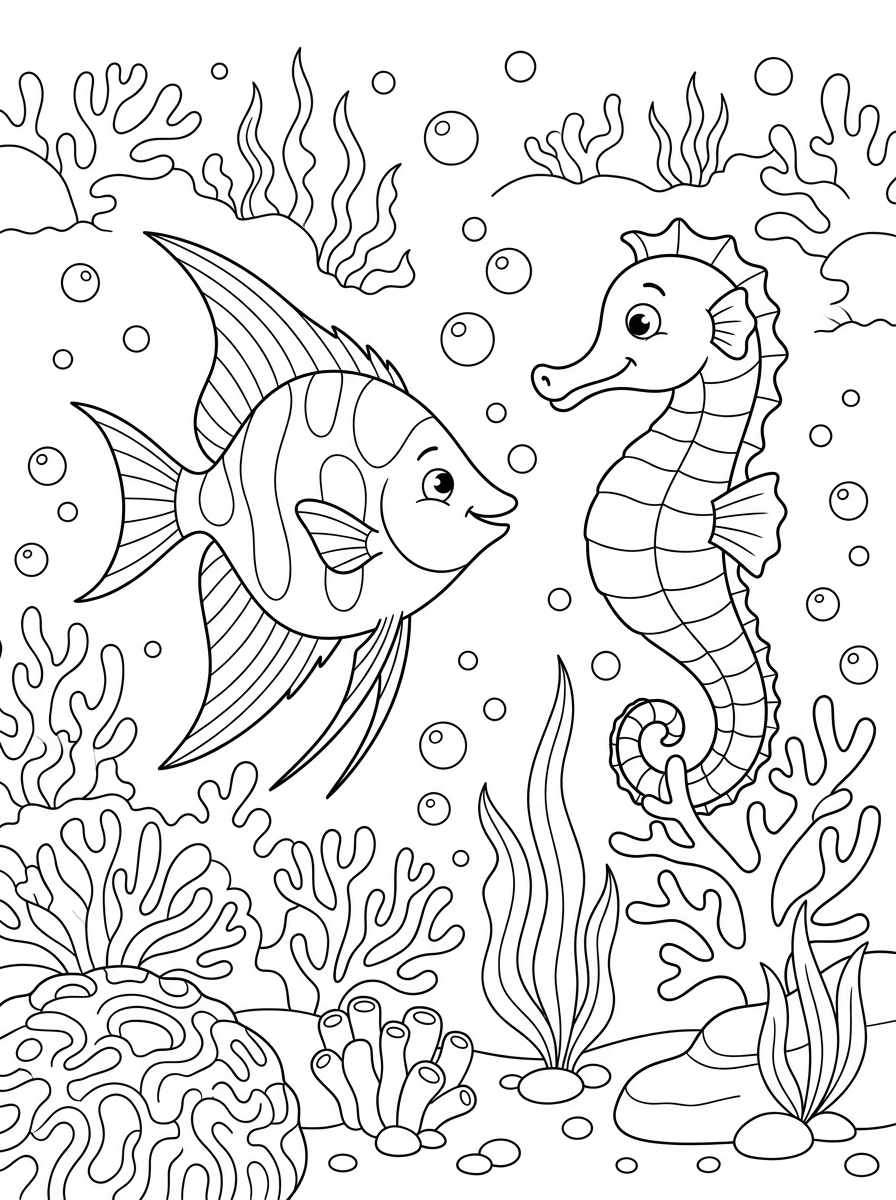 Angelfish Coloring Pages 2 Angelfish coloring pages printable