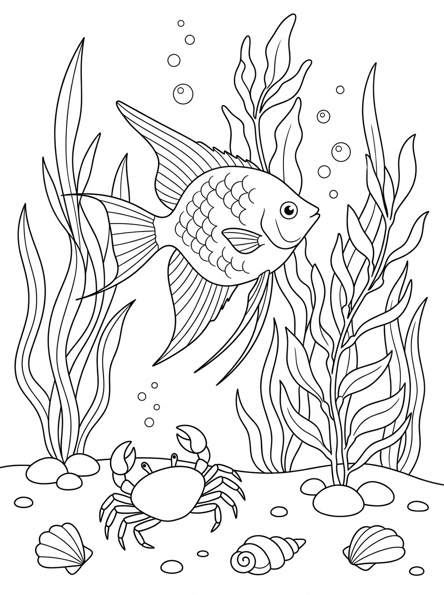 Angelfish Coloring Pages 13 Angelfish coloring pages