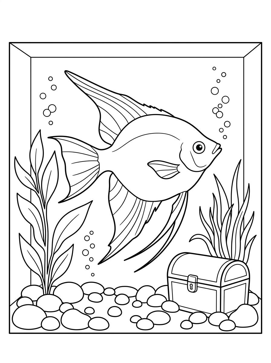 Angelfish Coloring Pages 3 cute coloring pages Angelfish