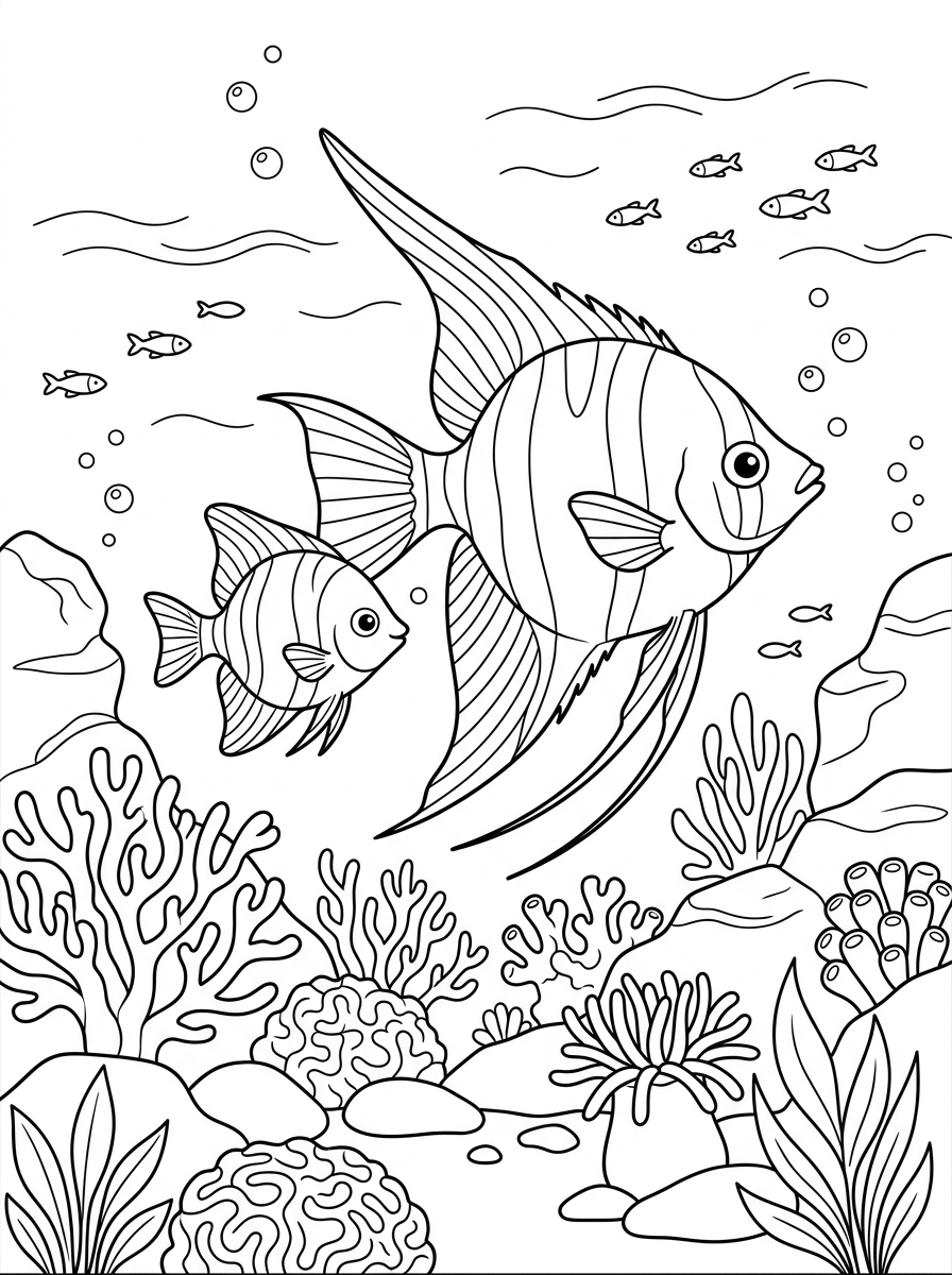 Angelfish Coloring Pages 21 coloring pages Angelfish