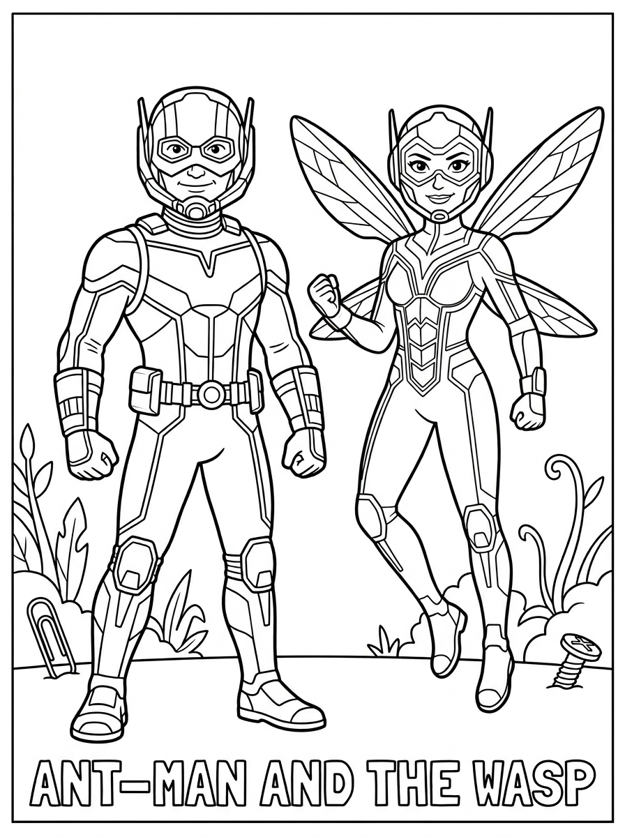 Ant Man free coloring pages