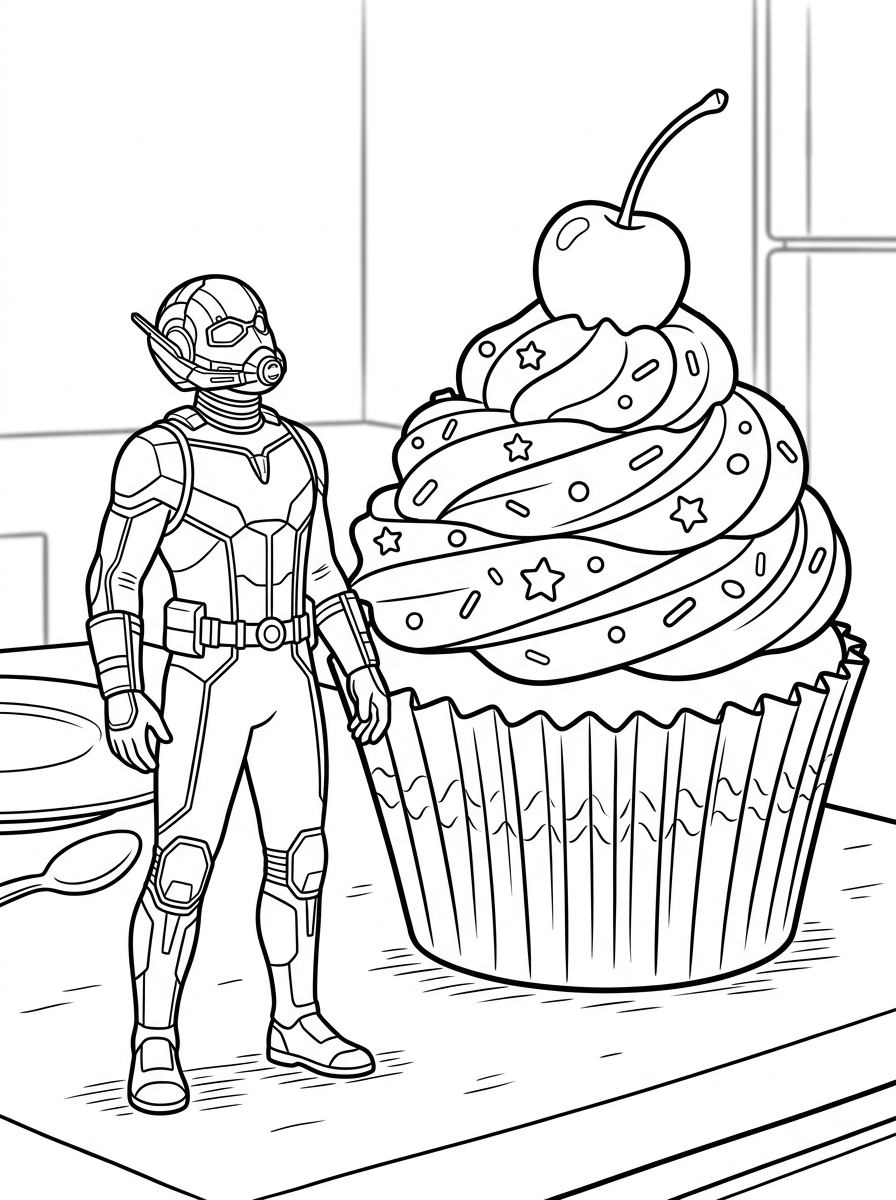 cute coloring pages Ant Man 1