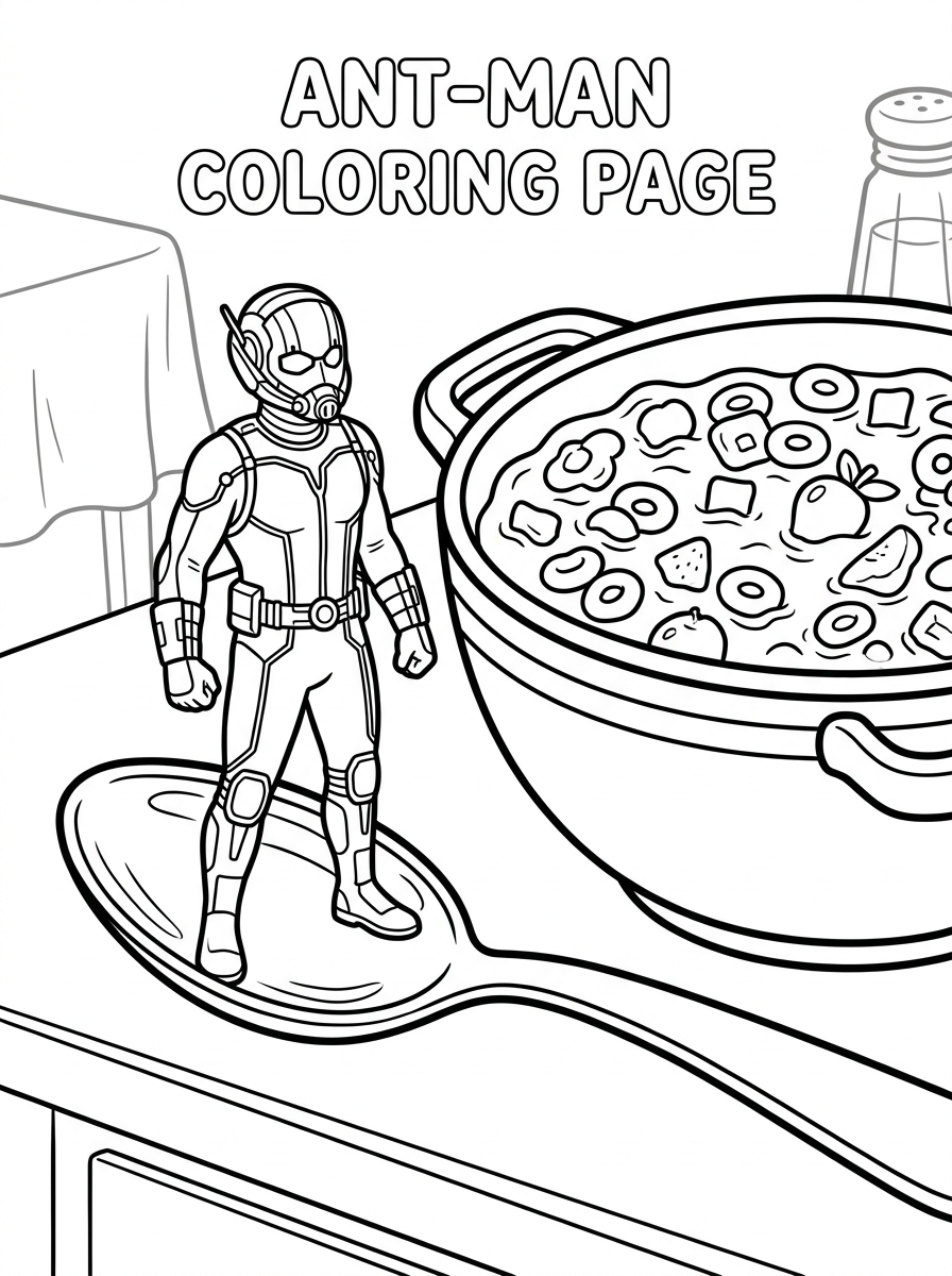 free printable coloring pages Ant Man