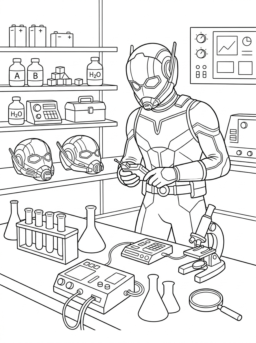 free printable Ant Man coloring pages
