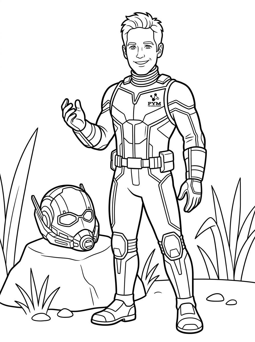 easy cute Ant Man coloring pages