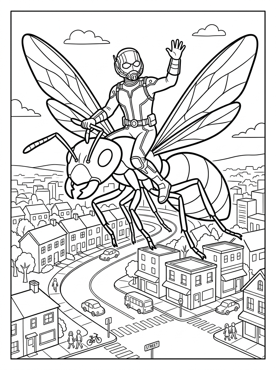 adult coloring pages Ant Man