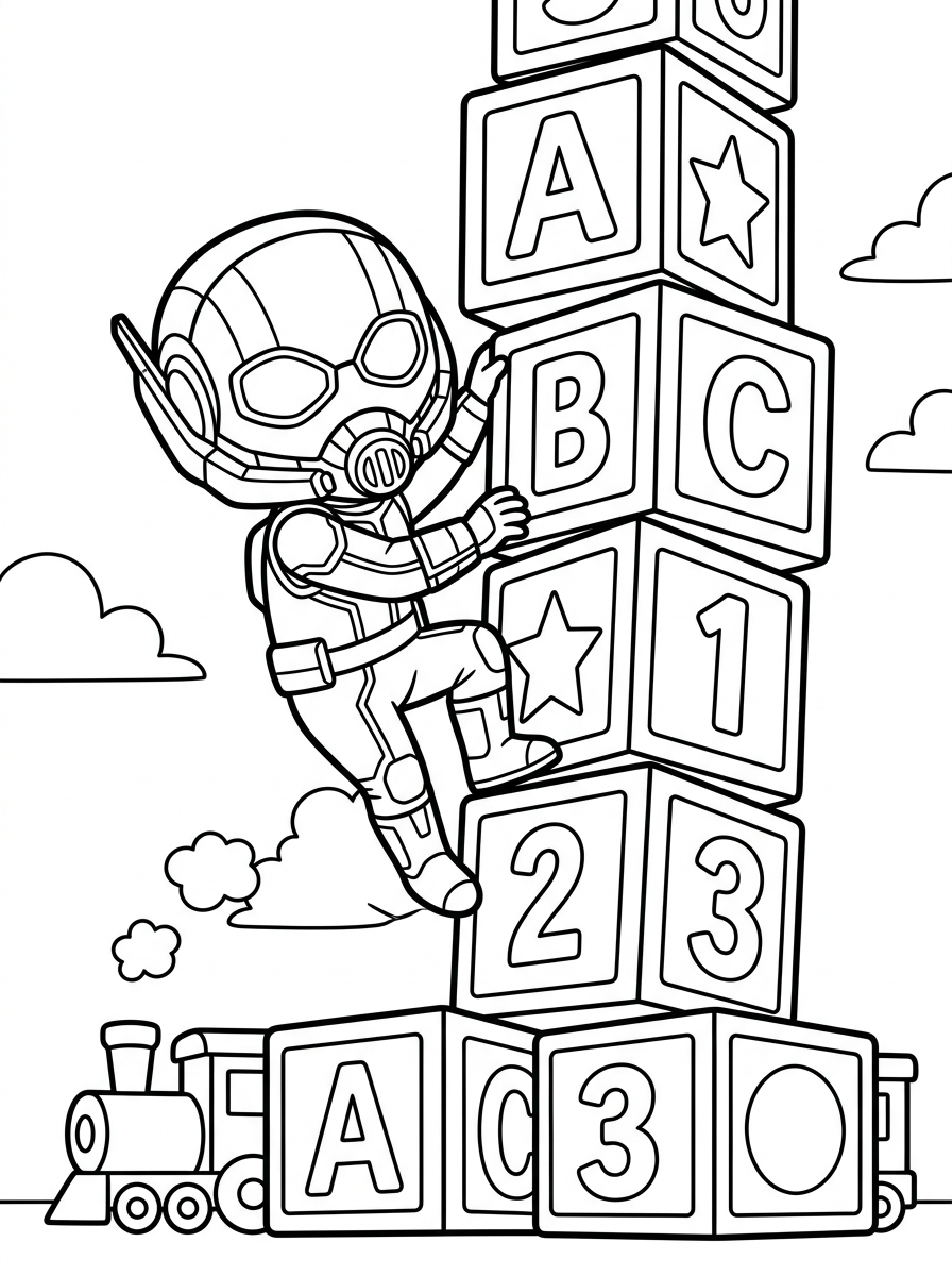 cute coloring pages Ant Man 2