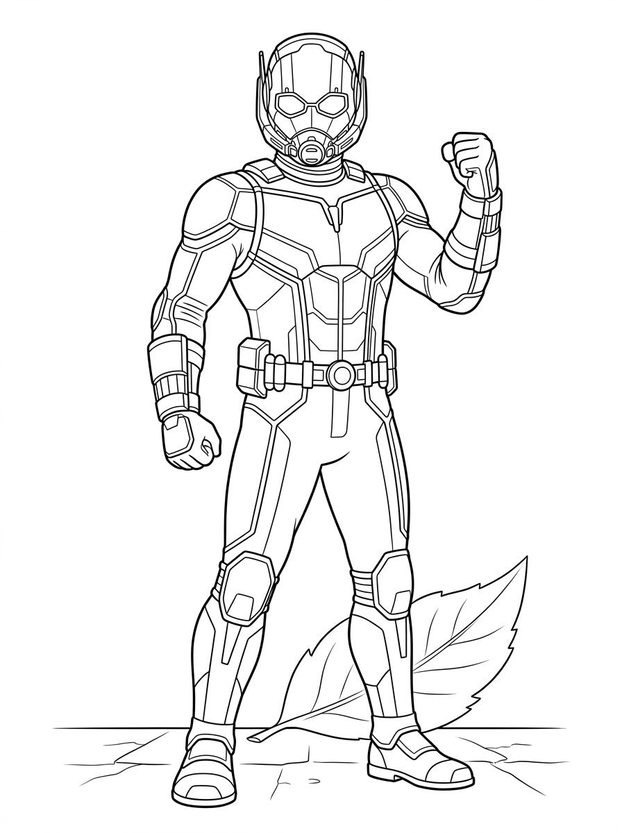 kids Ant Man coloring pages 1