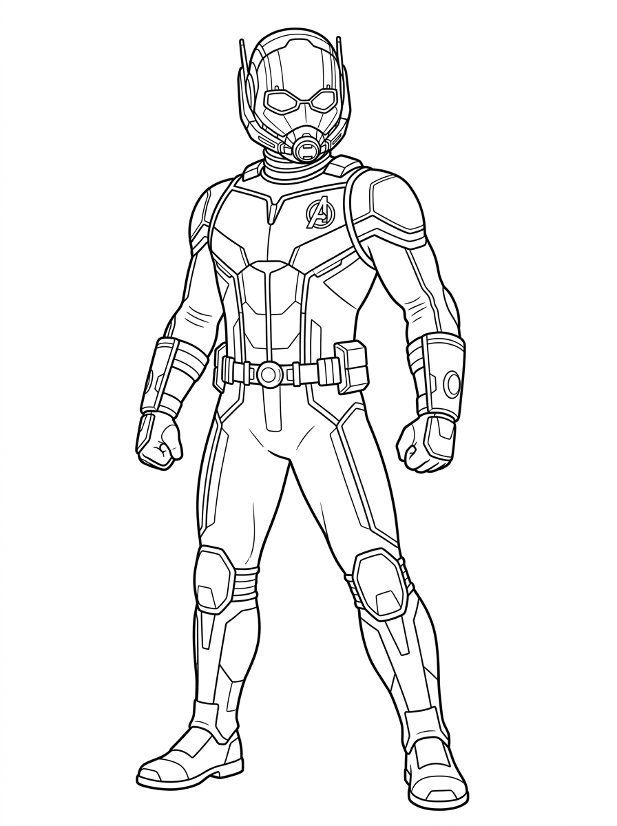 Ant Man coloring pages for adults
