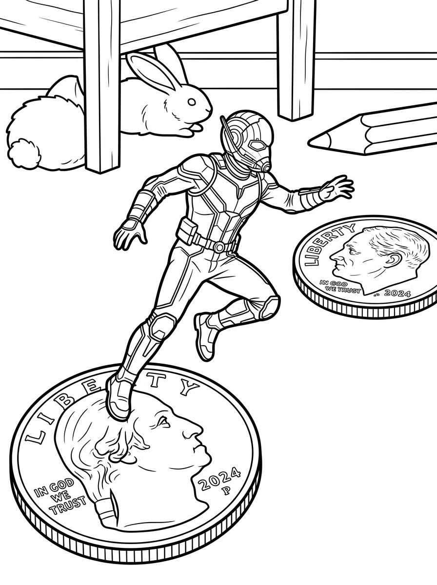 Ant Man coloring pages printable free