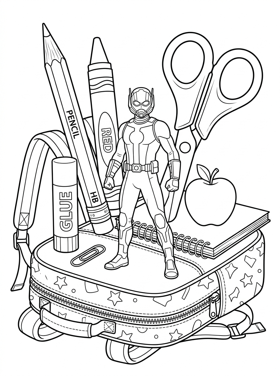 easy Ant Man coloring pages