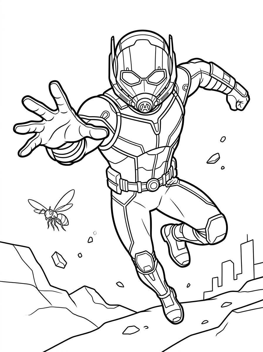 Ant Man adult coloring pages