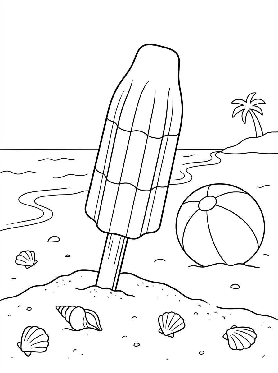 Bomb Pop themed coloring pages