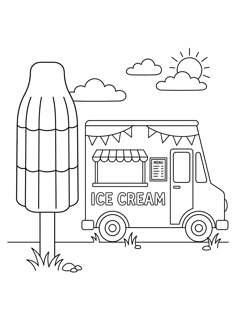 printable Bomb Pop coloring pages