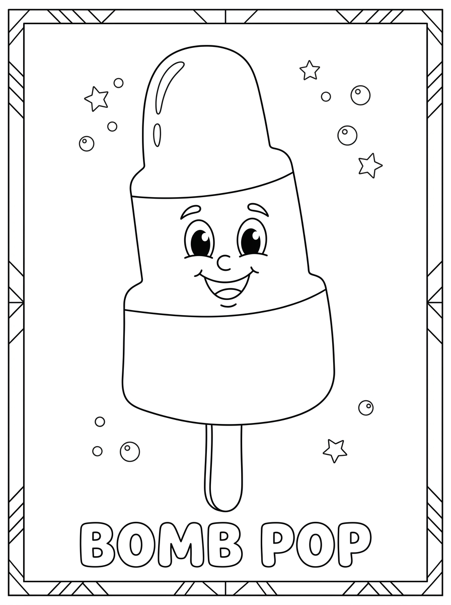 Bomb Pop free coloring pages