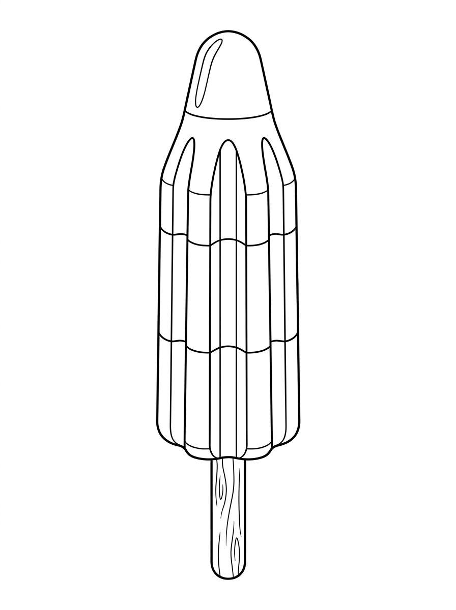 Bomb Pop coloring pages for kids