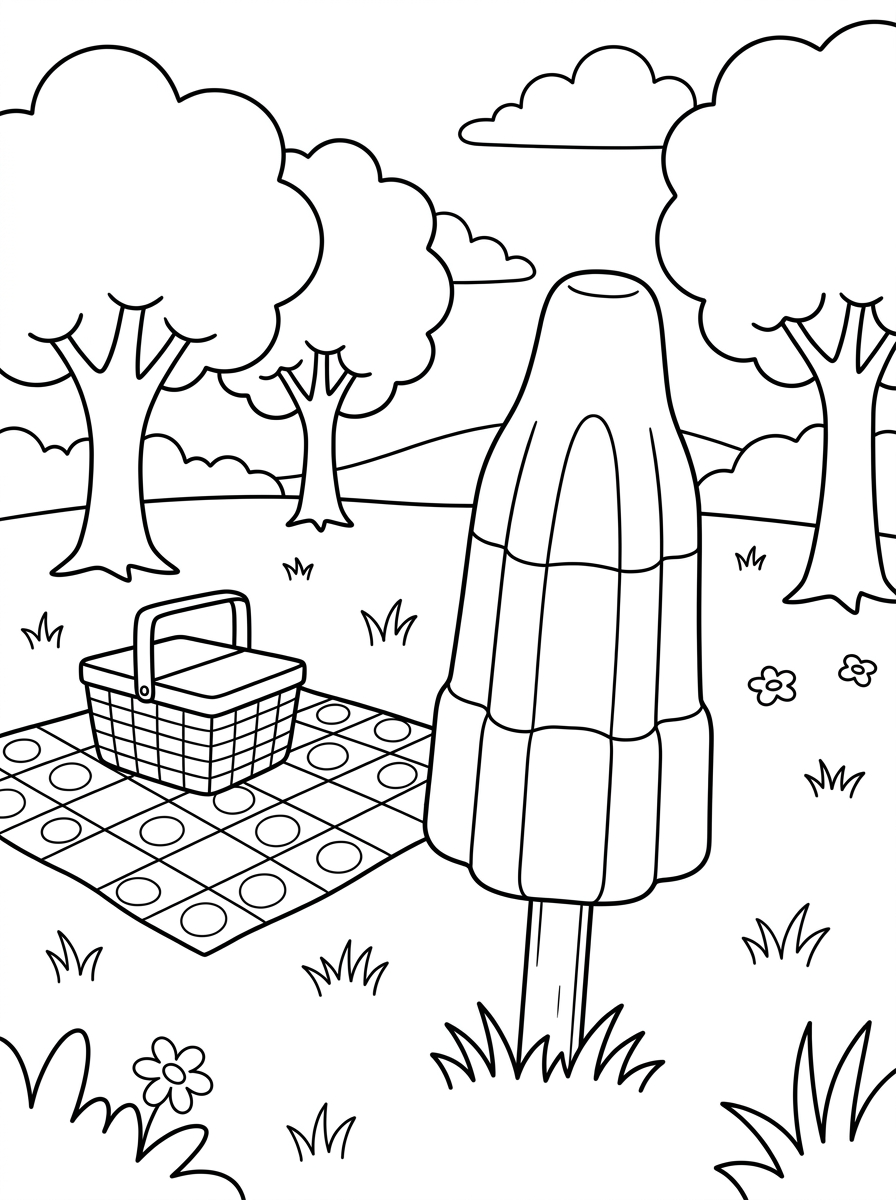 Bomb Pop coloring book pages