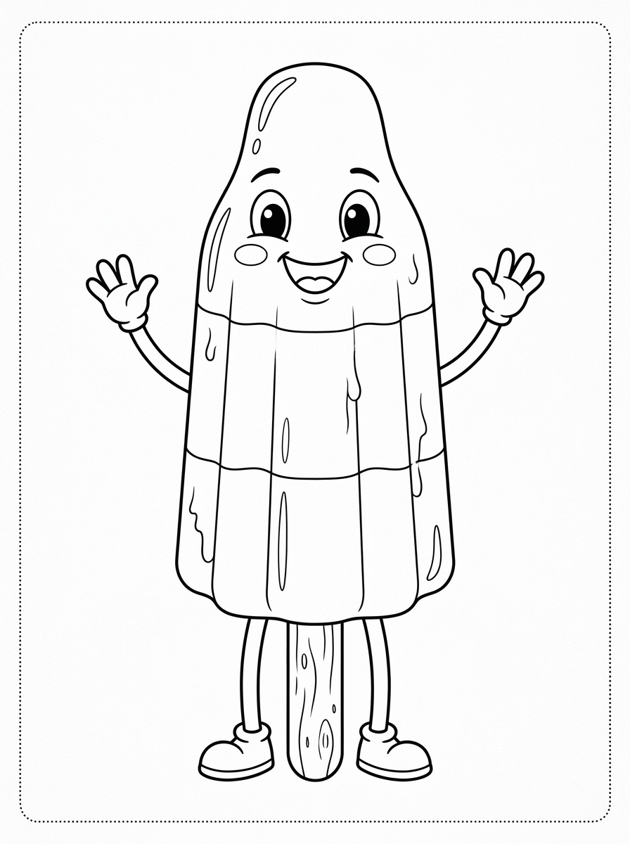 preschool Bomb Pop coloring pages