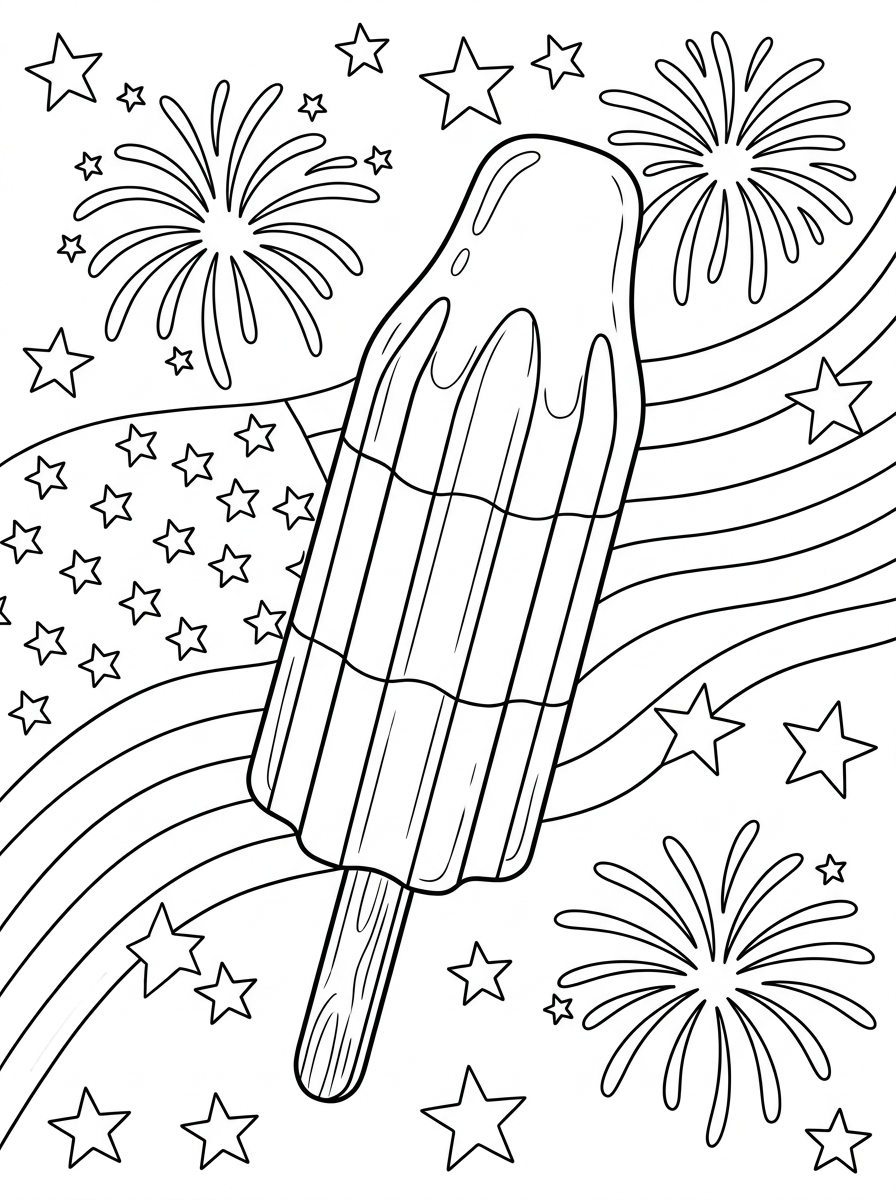 coloring Bomb Pop pages