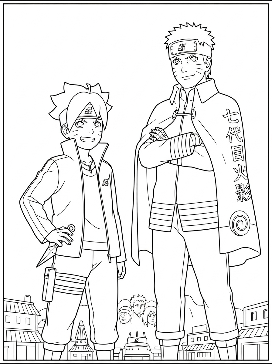 Boruto coloring pages to print