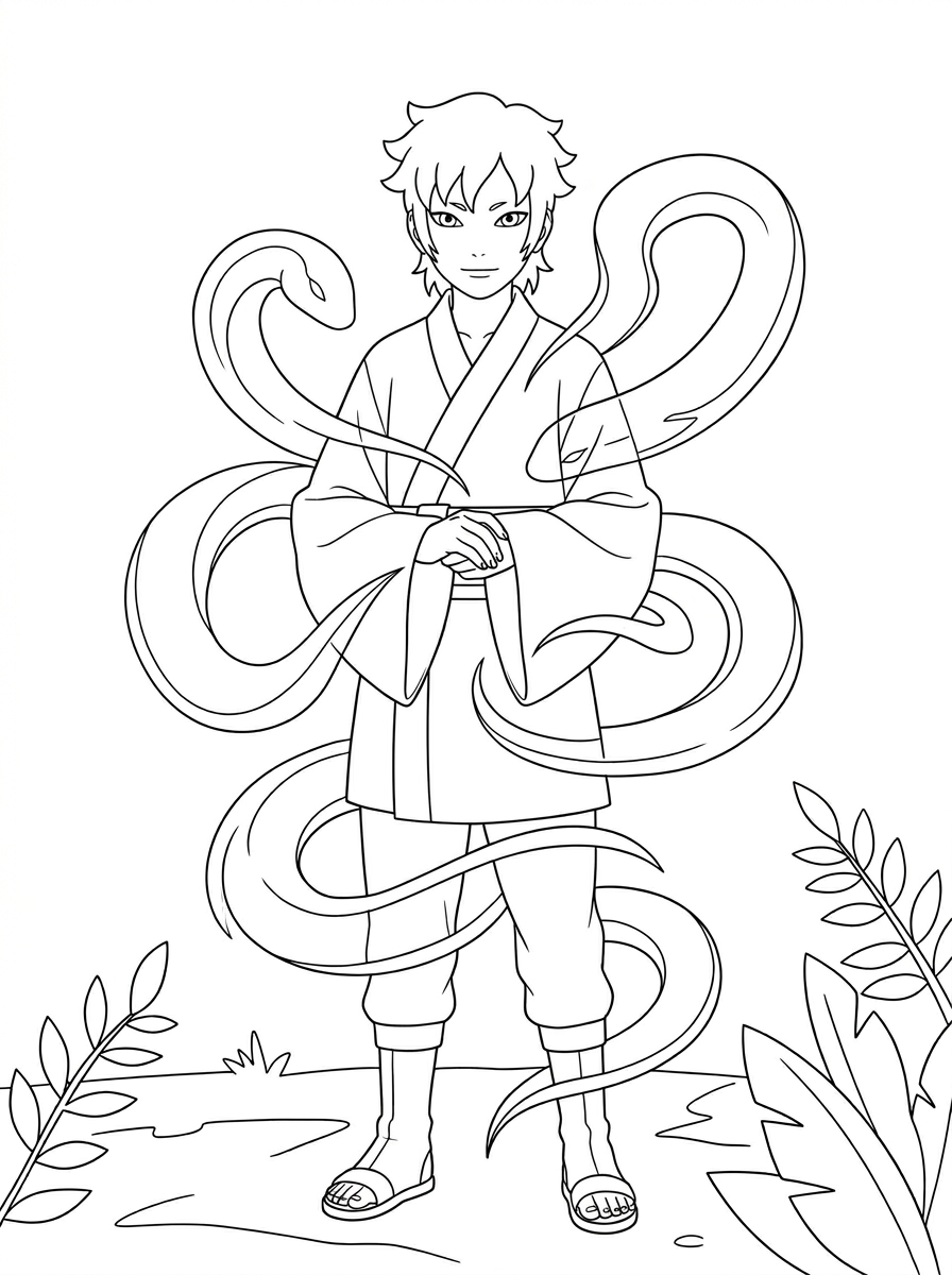 Boruto coloring pages for kids 1
