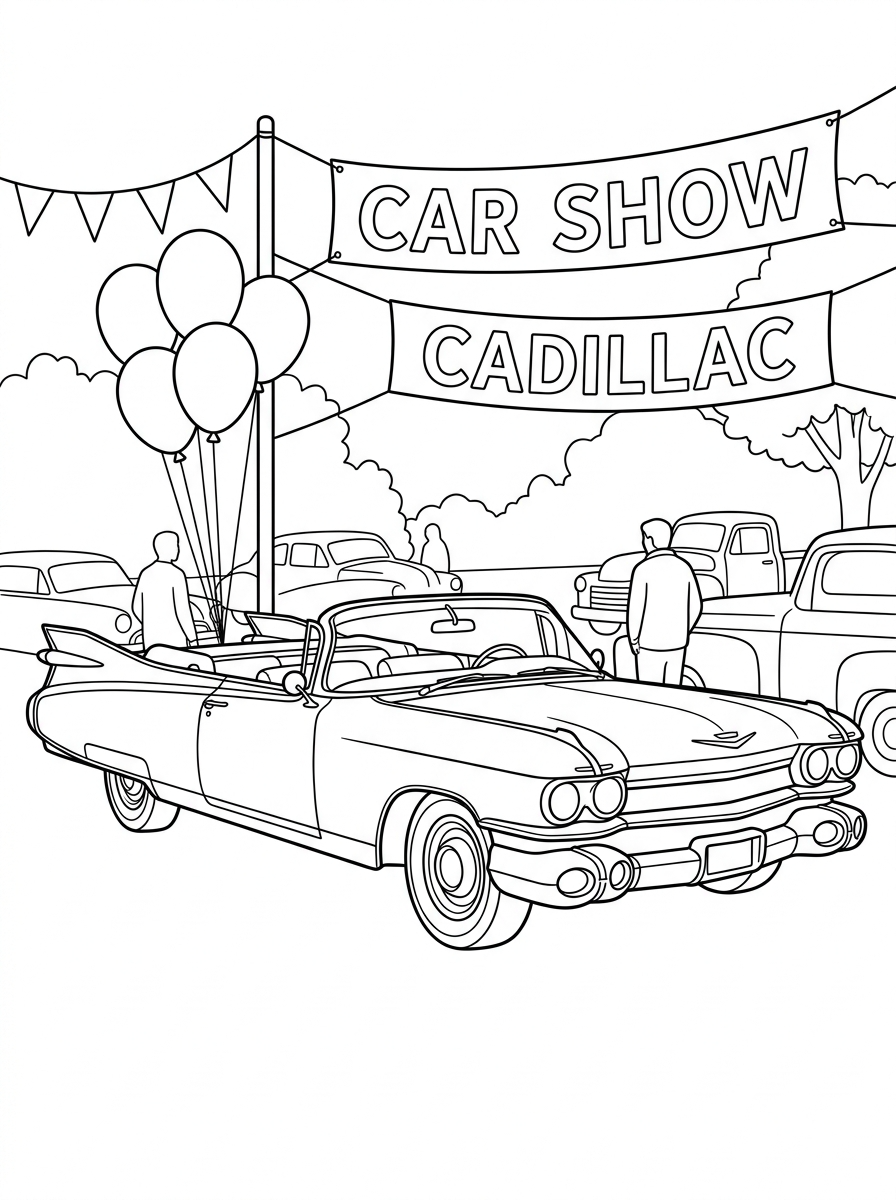 Cadillac Coloring Pages 2 free Cadillac coloring pages