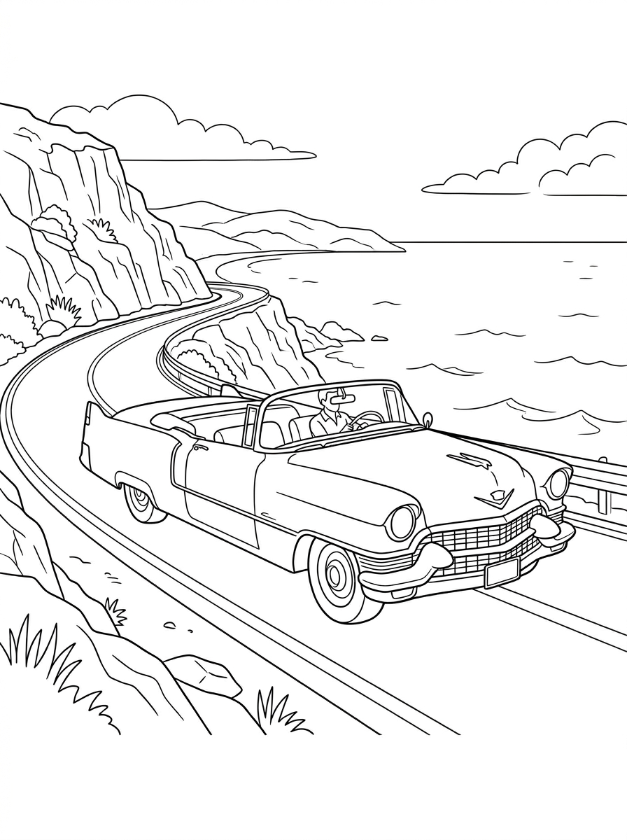 Cadillac Coloring Pages 11 detailed Cadillac coloring pages for adults