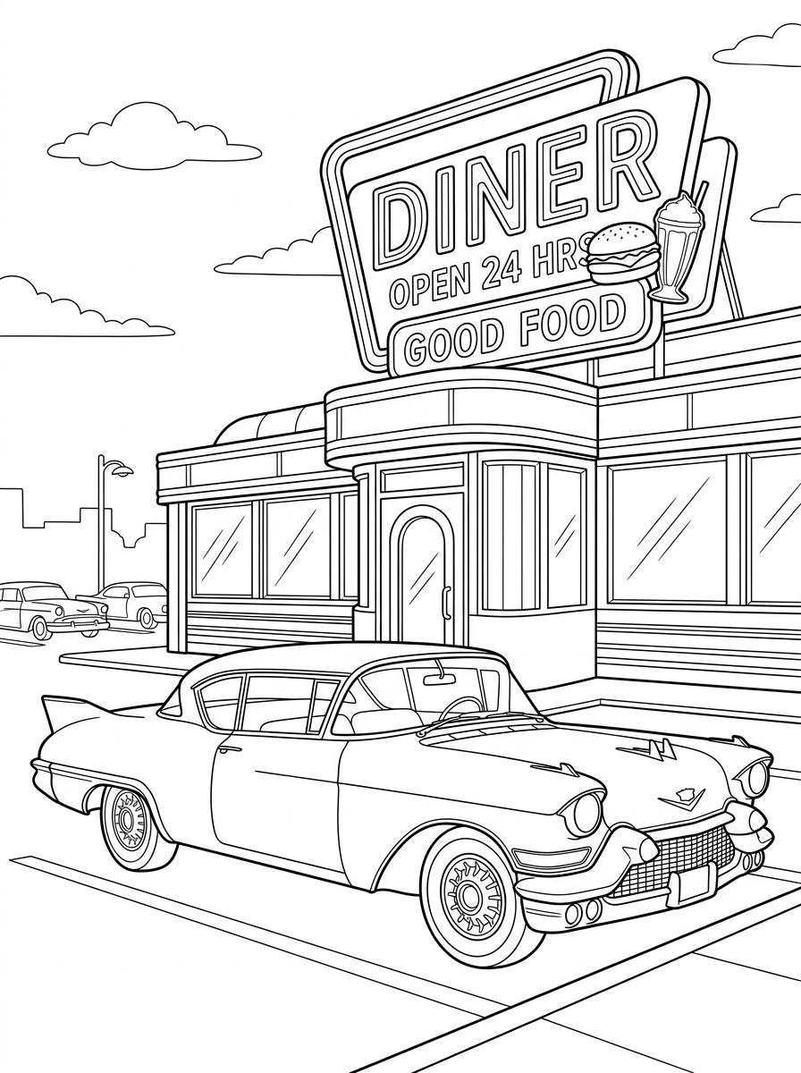 Cadillac Coloring Pages 17 free printable Cadillac coloring pages