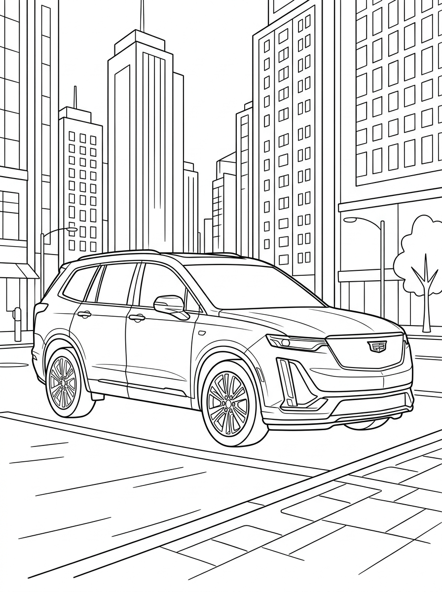 Cadillac Coloring Pages 21 printable Cadillac coloring pages