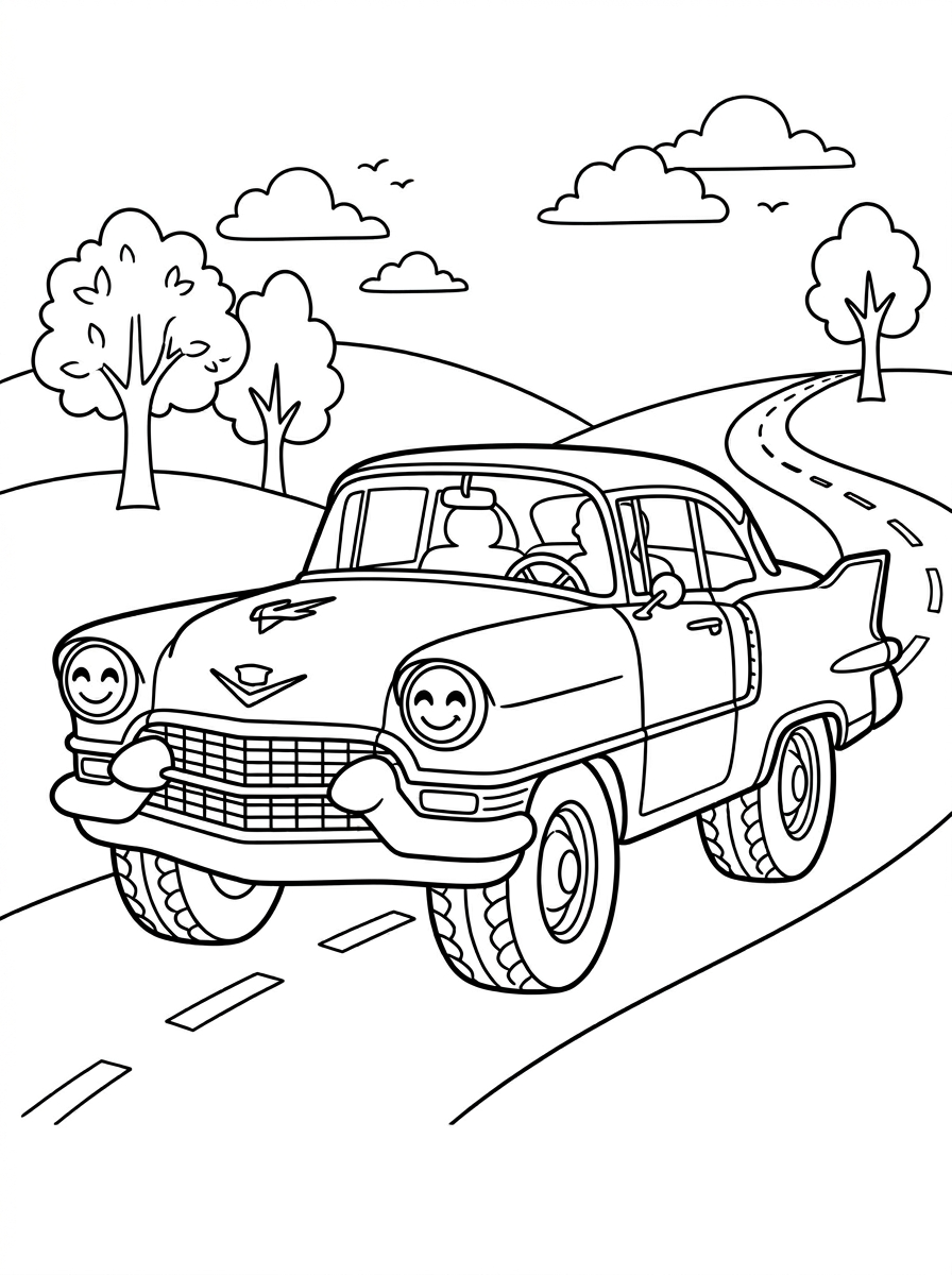 Cadillac Coloring Pages 6 cute Cadillac coloring pages
