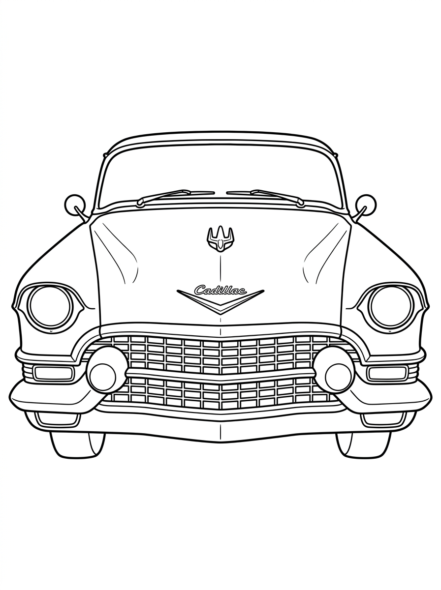 Cadillac Coloring Pages 8 free Cadillac printable coloring pages