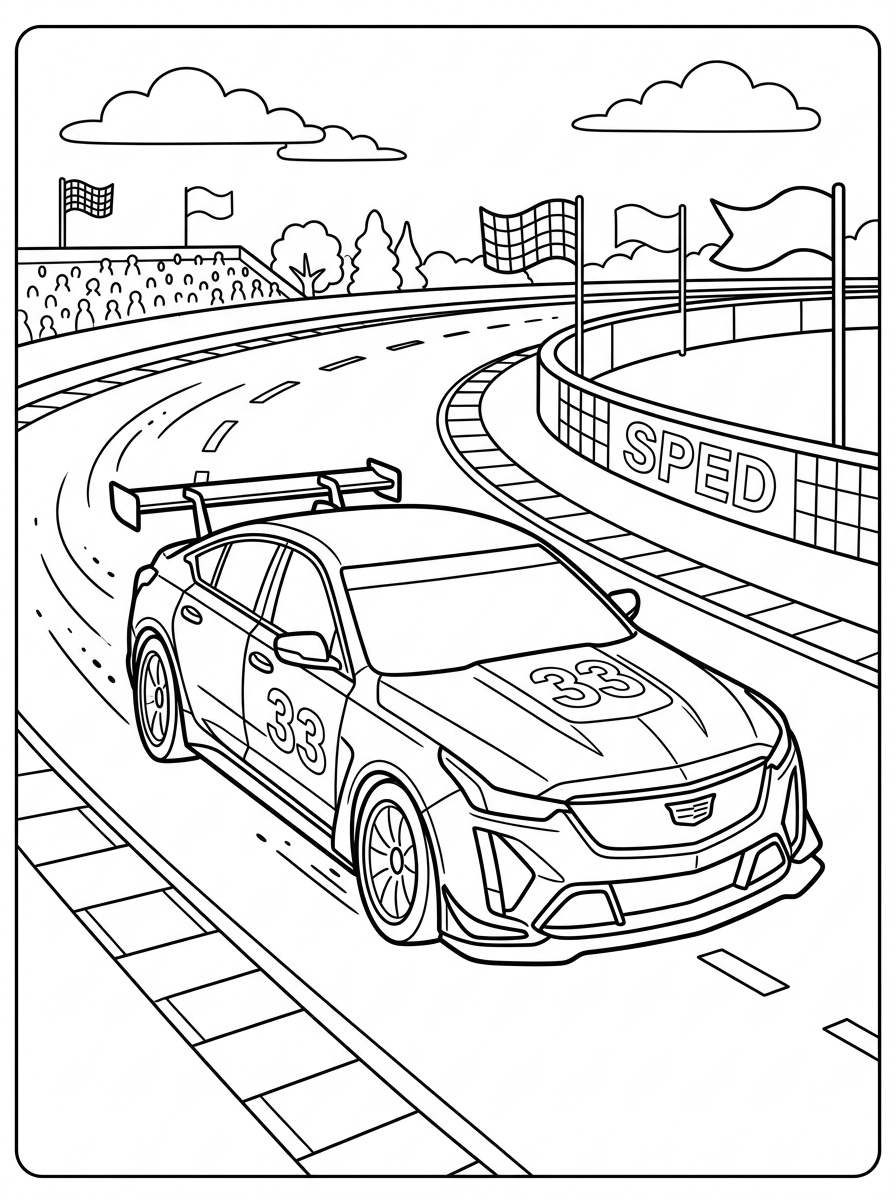 Cadillac Coloring Pages 10 adult coloring pages Cadillac