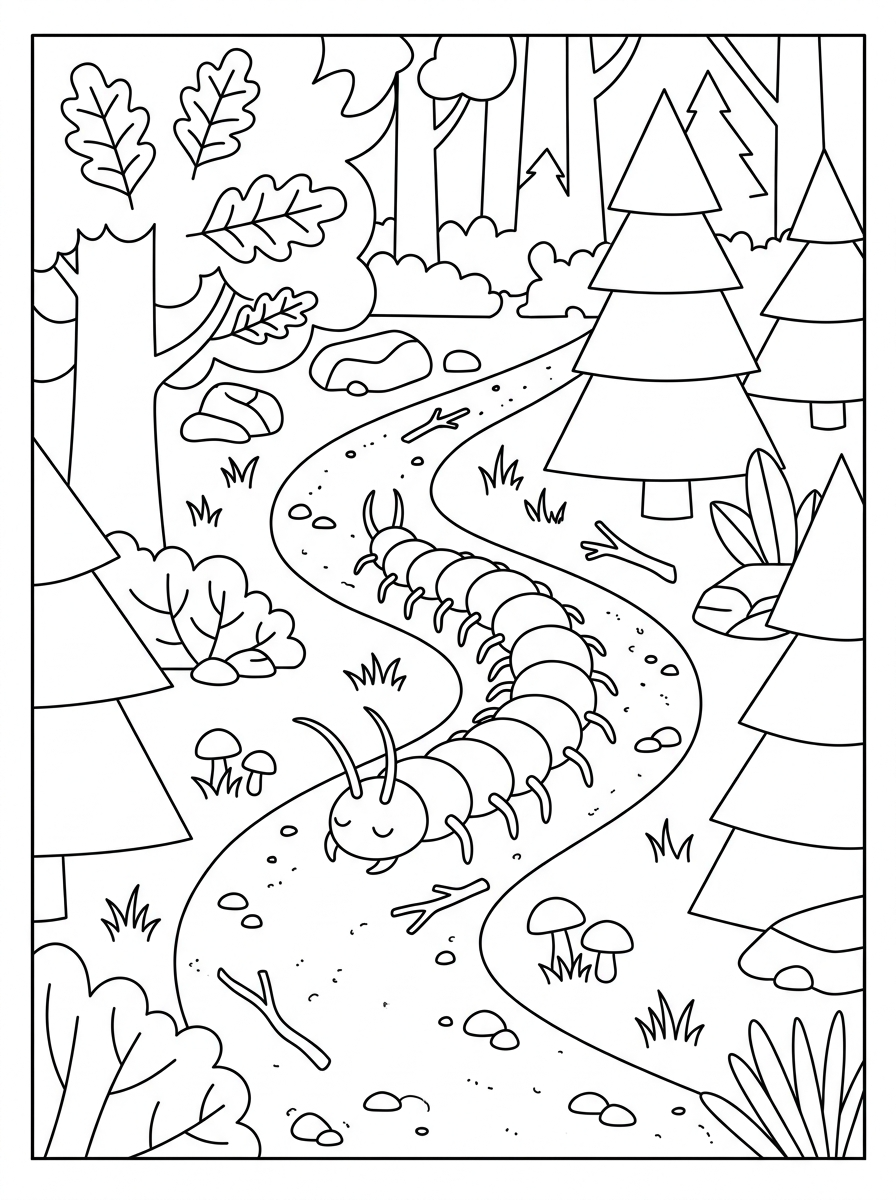 Centipede coloring pages printable