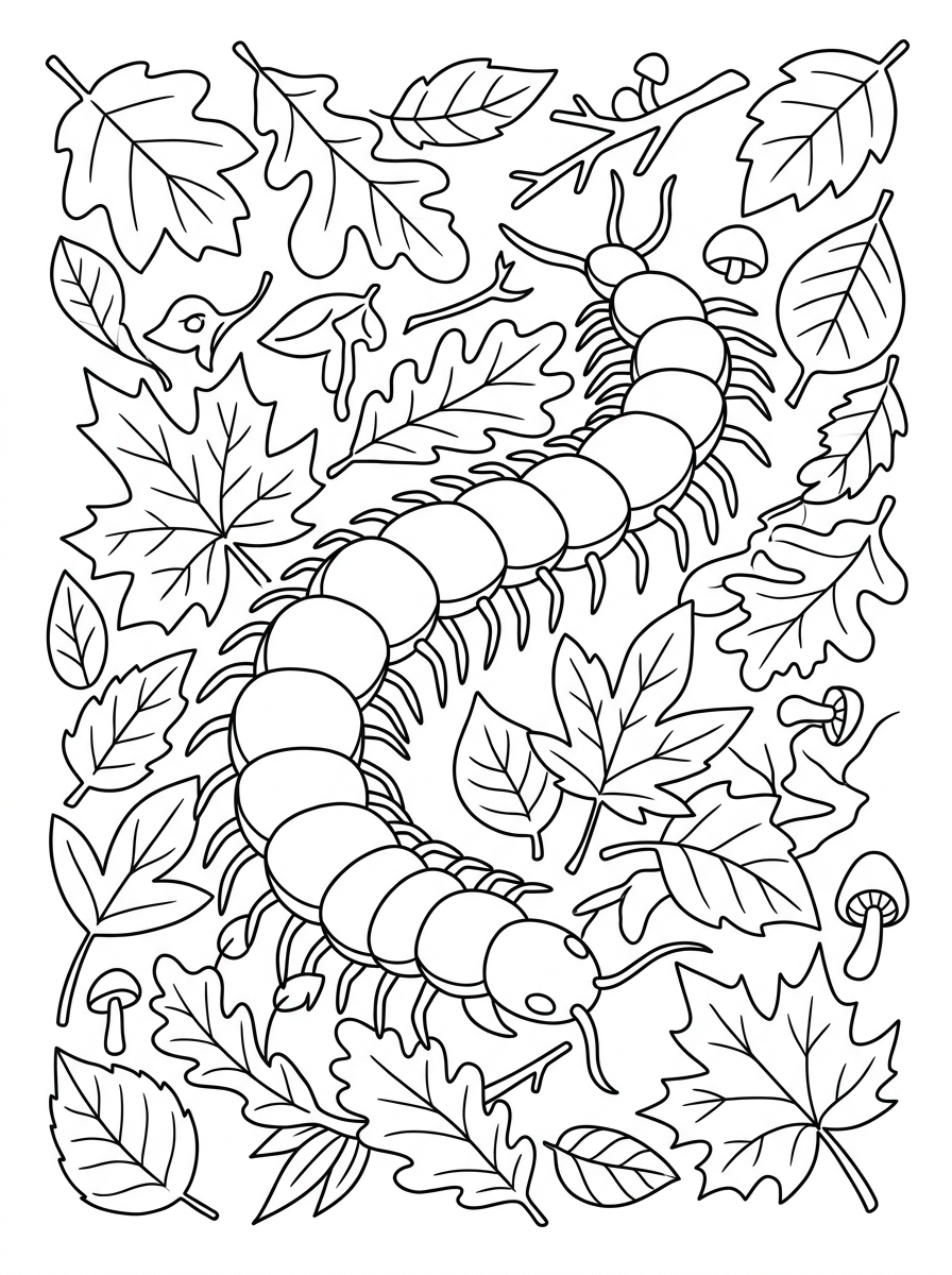 free Centipede coloring pages