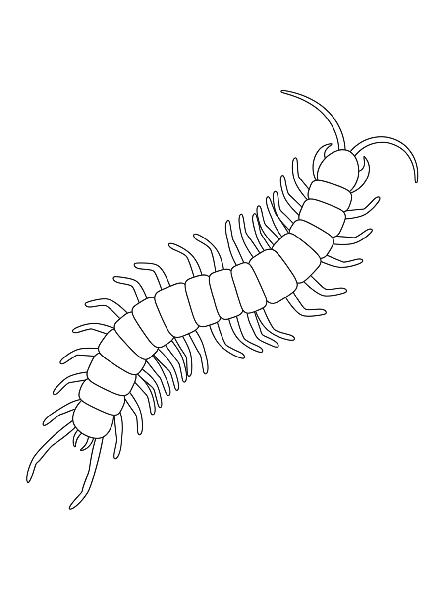 hard Centipede coloring pages