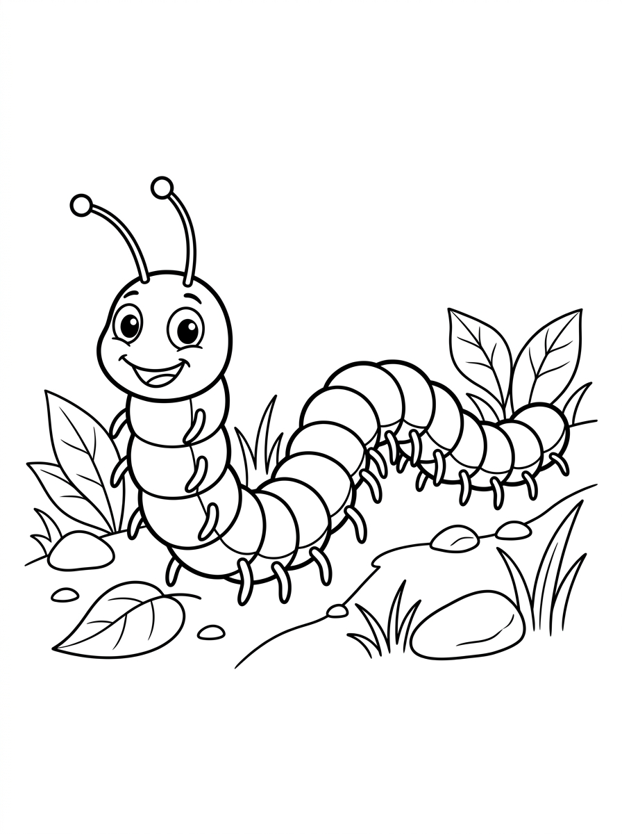 coloring pages Centipede
