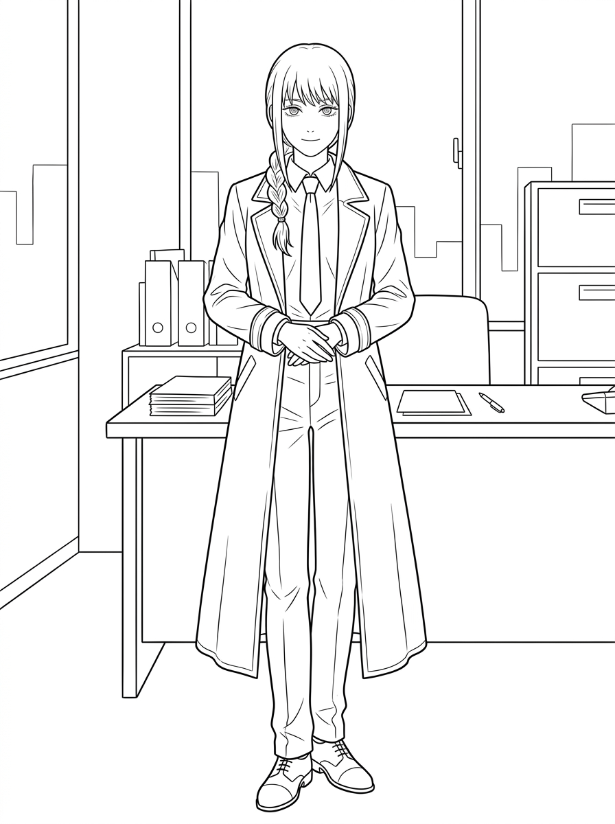 Chainsaw Man Coloring Pages 10 free full size printable Chainsaw Man coloring pages for adults pdf