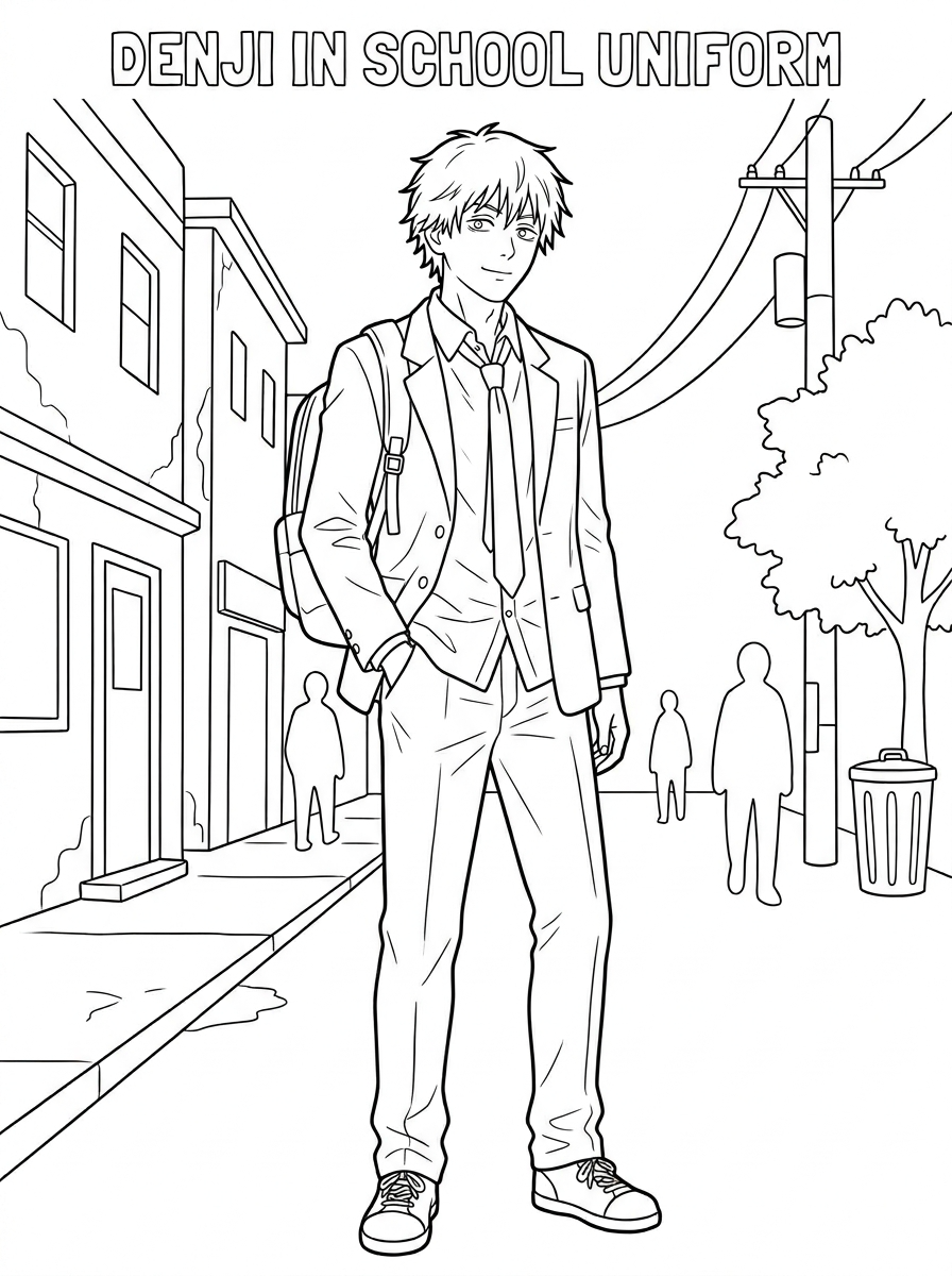 Chainsaw Man Coloring Pages 15 Chainsaw Man coloring pages free printable 1