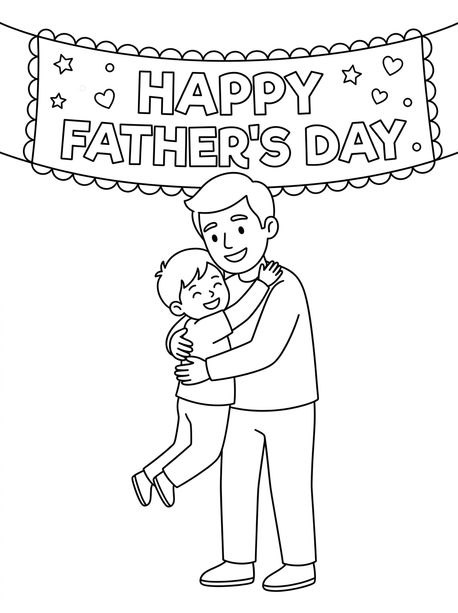 free Father’s Day printable coloring pages