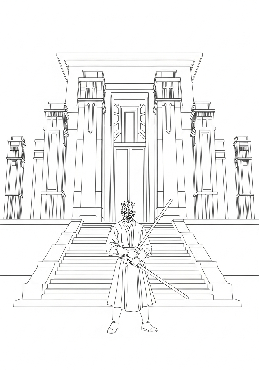 free coloring pages Darth Maul