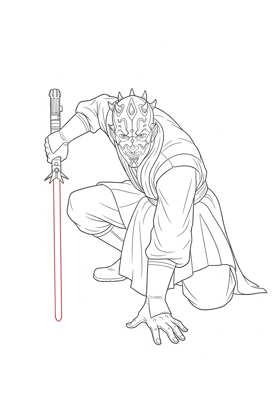 grinch Darth Maul coloring pages