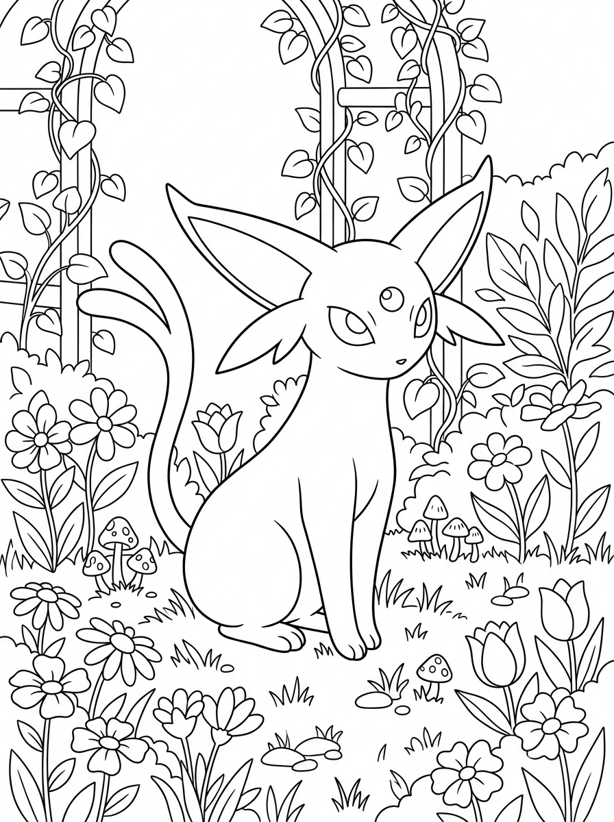 coloring pages printable Espeon